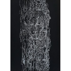 Amir Taj, 8 x 11 Inch, Mixed Media On Paper, Figurative Painting, AC-AMT-041